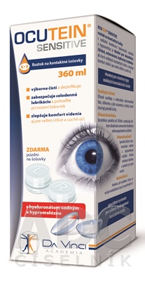 Da Vinci Academia Ocutein SENSITIVE roztok na kontaktné šošovky 360 ml