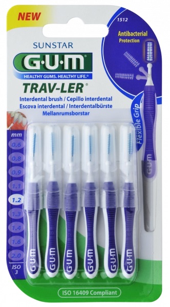 G.U.M Trav-Ler medzizubné kefky 1,2 mm 6 ks