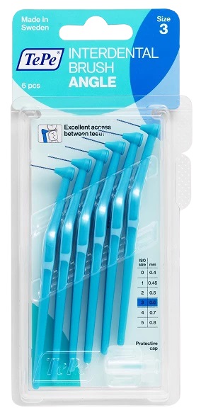 TEPE Angle Medzizubné kefky modré 0,6 mm 6 ks