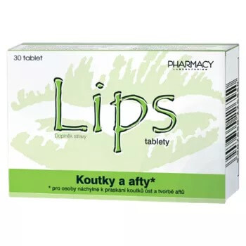 Pharmacy laboratories LIPS tablety koutky a afty 30 tabliet