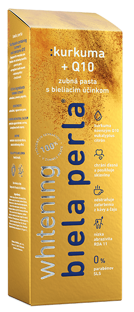 Biela perla Kurkuma + Q10 zubná pasta 75 ml