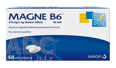 Magne B6 Magne B6 470mg/5mg filmom obalené tablety 60 tbl