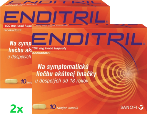 Enditril Enditril 100mg tvrdé tobolky na liečbu hnačky 10 cps