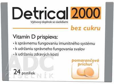Detrical 2000 Vitamín D s príchuťou pomaranč