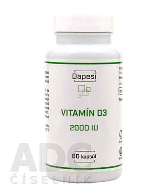 Dapesi VITAMÍN D3 2000 IU, 60 cps
