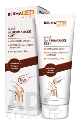 Revmablok AKUT masť na úľavu od bolesti a stuhnutosti kĺbov 125 ml