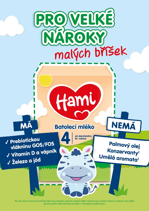 Hami 4 batoľacie mlieko 600 g
