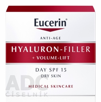 EUCERIN HYALURON-FILLER+Volume-Lift Anti-Age Denný krém pre suchú pleť 50 ml