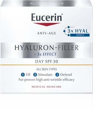 Eucerin Hyaluron-Filler + 3x EFFECT Denný krém SPF 30 50ml