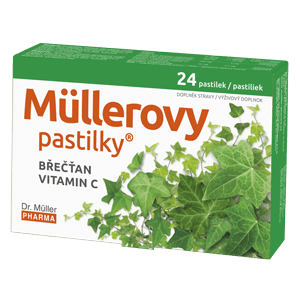 BRONCHIAL pastilky s brečtanom a vitamínom C 24tbl