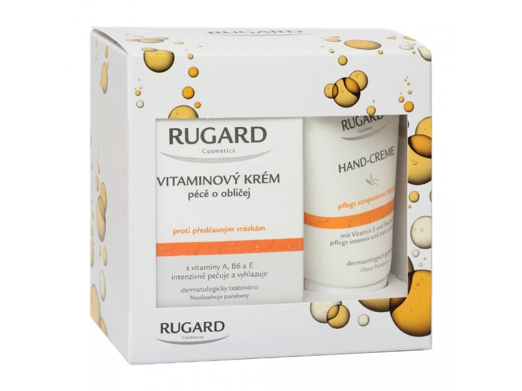 Rugard Vitamínový pleťový krém 100 ml + balzam na pery 4,35 g darčeková sada