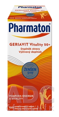 Pharmaton GERIAVIT Vitality 50+ VIANOCNE BALENIE 100tbl