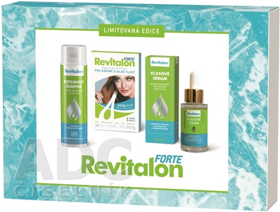 VITAR Revitalon FORTE BOX 30ks + Kofeínový šampón 250ml + Vlasové sérum 50ml