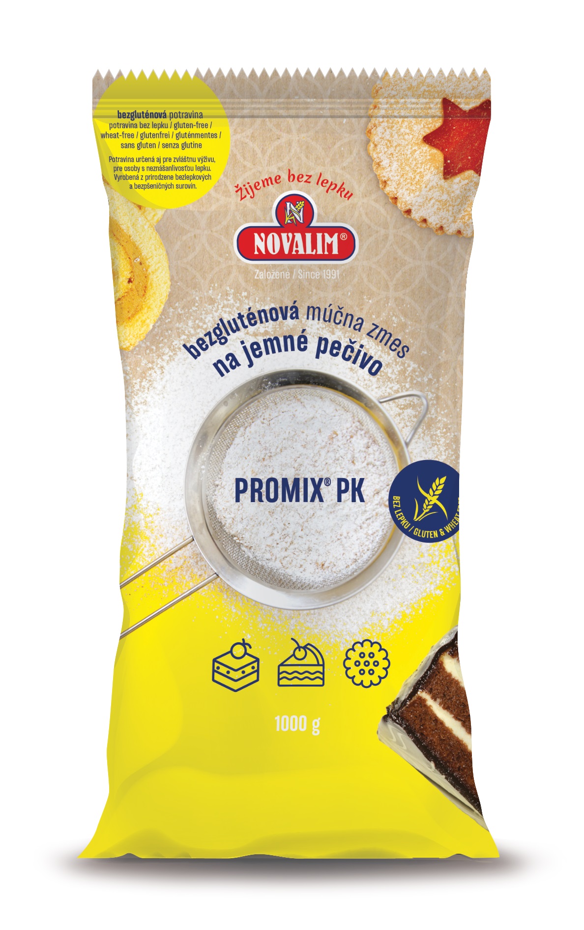Promix PK, bezlepková zmes na prípravu pečiva, 1000g