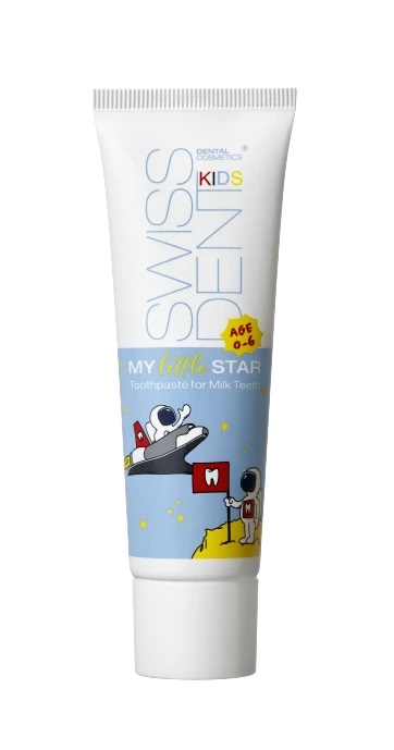Swissdent Kids detská zubná pasta pre prvé mliečne zúbky 0-6 rokov 50 ml