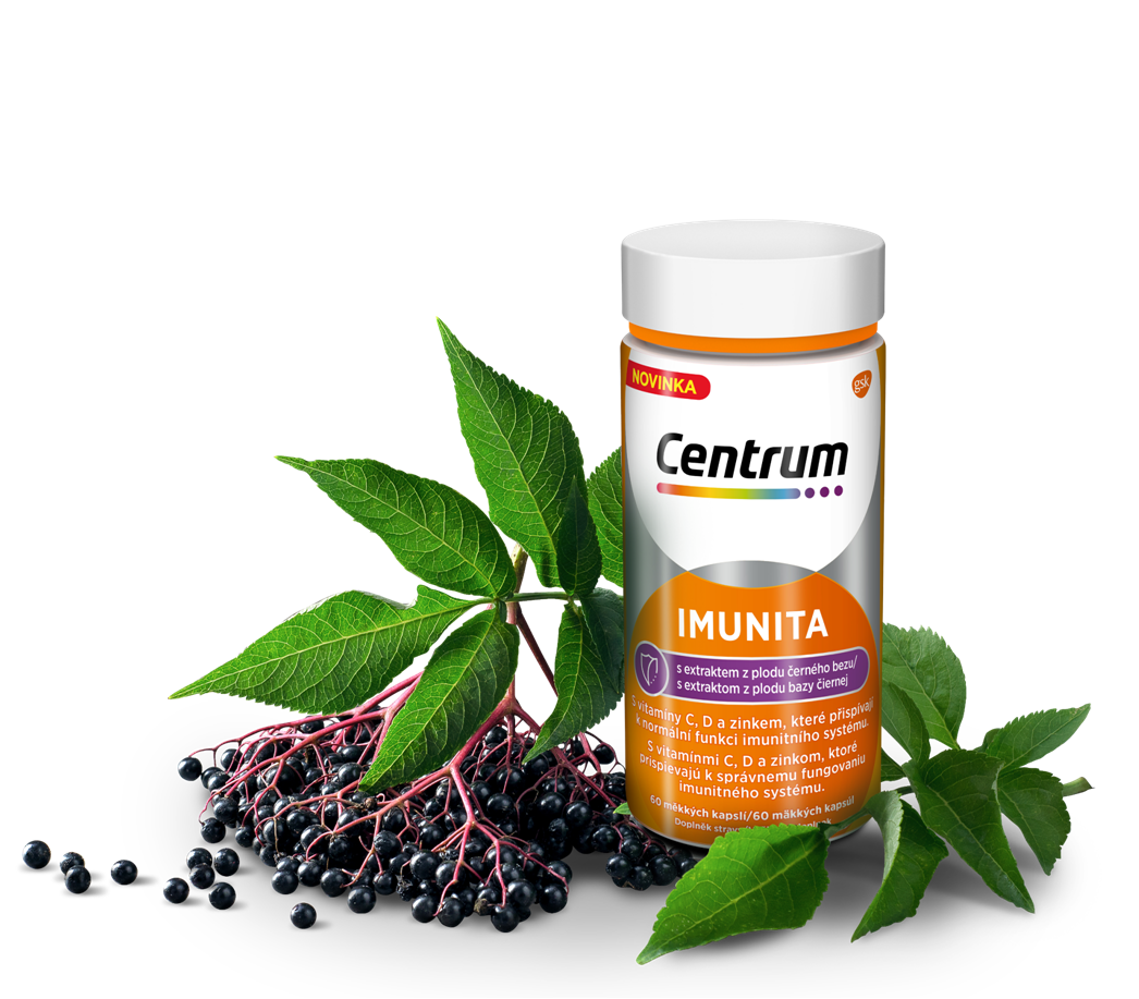 Centrum Imunita multivitamín s extraktom bazy čiernej 60 kapsúl