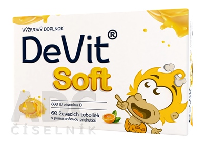 DeVit Soft Vitamín D žuvacie tobolky 60ks