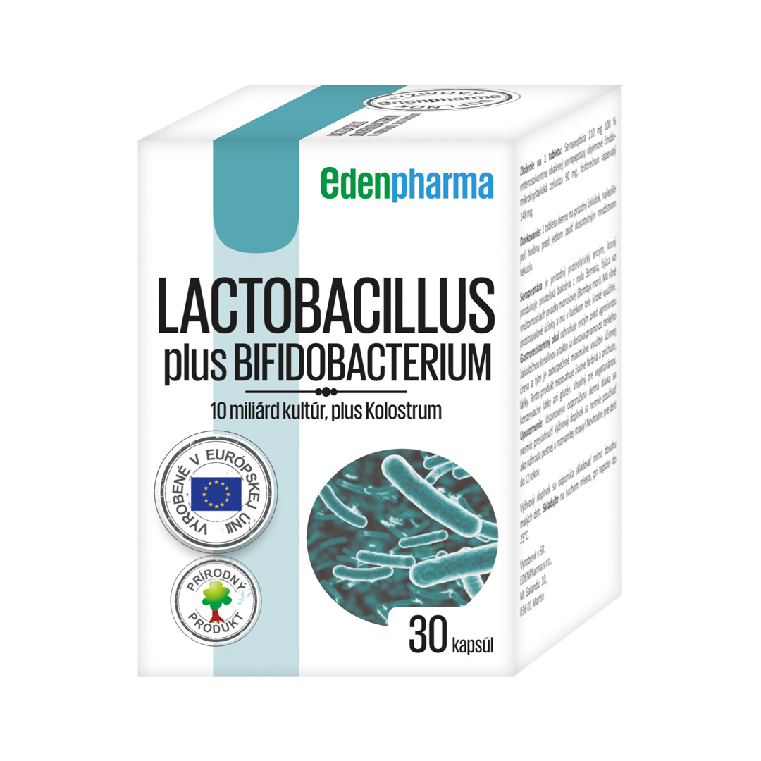 EDENPHARMA Lactobacillus plus bifidobacterium 30 kapsúl