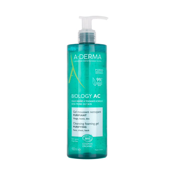 A-DERMA PHYS-AC čistiaci penivý gél 400ml