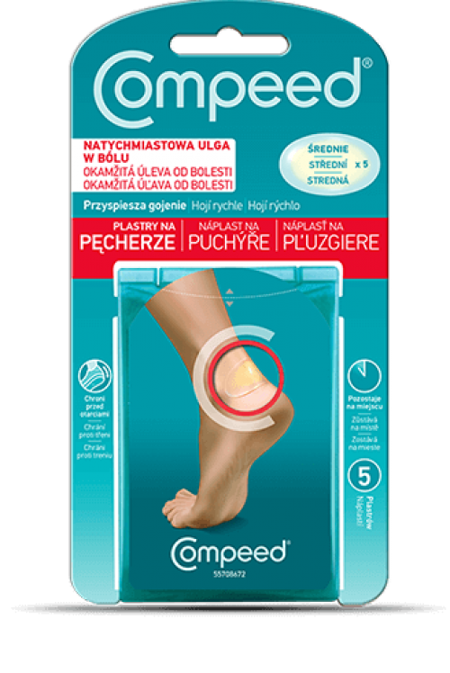 Compeed Náplasť na pľuzgiere 5ks