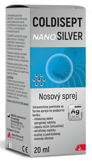 COLDISEPT Nanosilver nosový sprej 20 ml