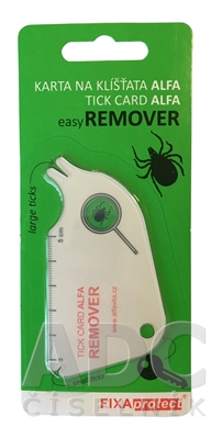 FIXAPROTECT Karta na kliešte ALFA 1 kus