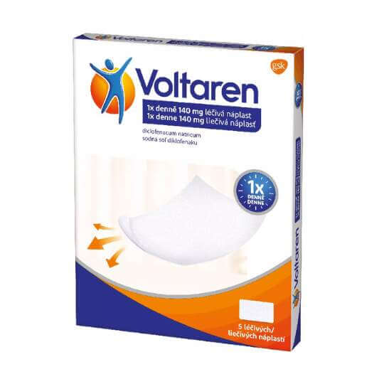 E-shop Voltaren 140 mg liečivá náplasť emp.med.5 x 140 mg
