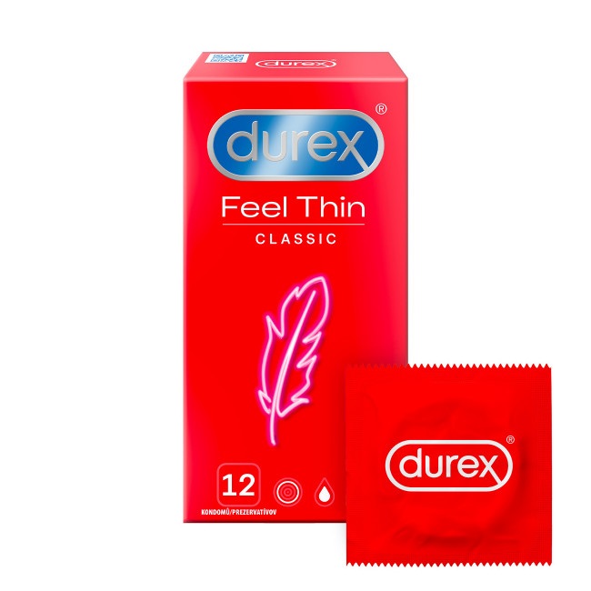 Durex Feel Thin kondómy 12 ks
