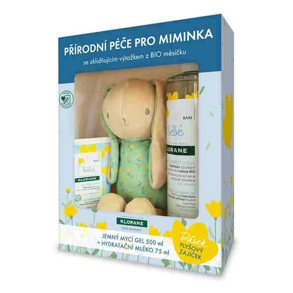KLORANE Promo Bebe gél 500ml + mlieko 75ml + hračka