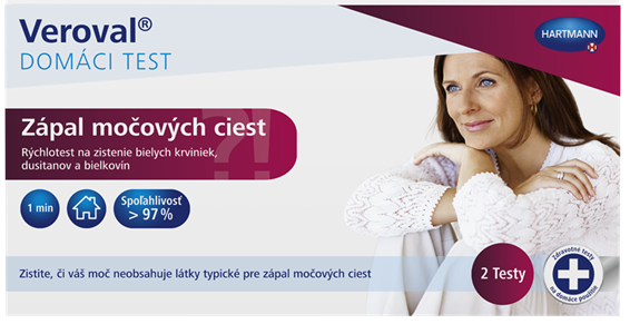 Hartmann Veroval Zápal močových ciest - domáci test test zápalu močových ciest 1 ks