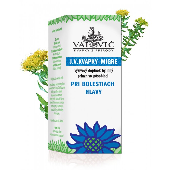 Valovič J.V. kvapky - Migre 50 ml