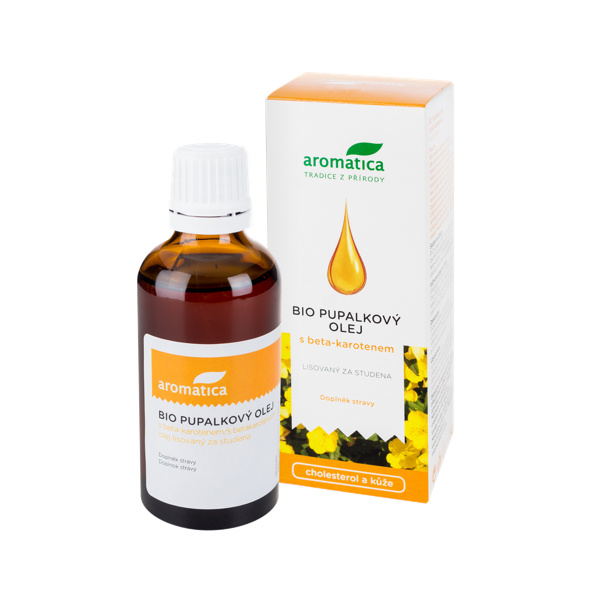 aromatica PUPALKOVÝ OLEJ S BETA-KAROTÉNOM A VIT.E, 50 ml