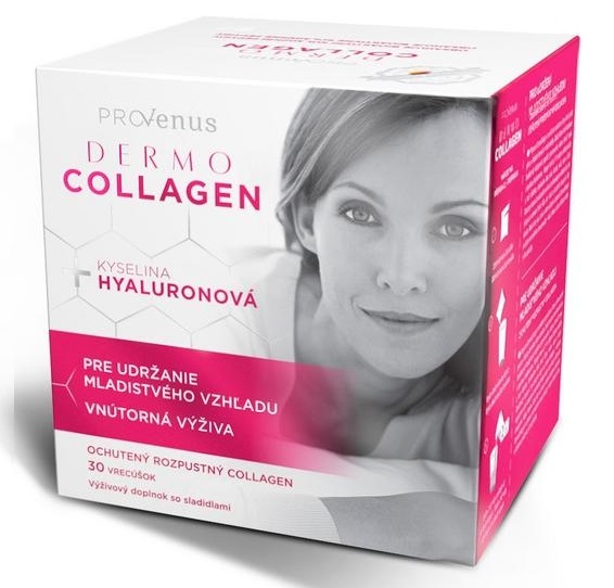 PROVENUS DermoCollagen prášok vo vrecúškach s pomarančovou príchuťou 30 ks