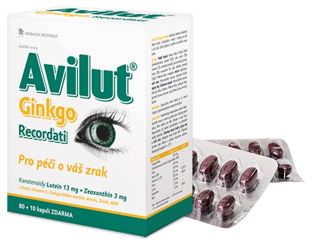 Avilut Ginkgo Recordati 90 kapsúl
