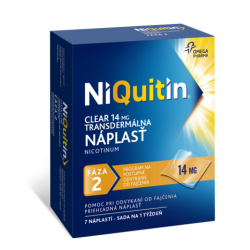 NiQuitin Clear 14mg náplasti proti fajčeniu 7ks