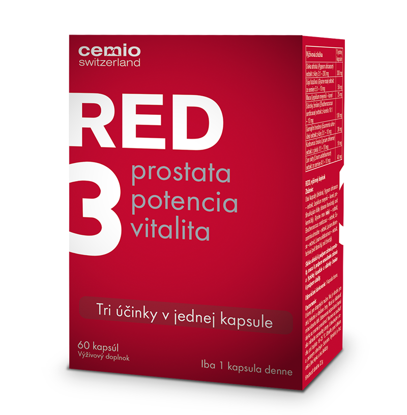 Cemio RED3 prostata, potencia, vitalita 60 kapsúl