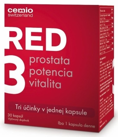 Cemio RED3 výživový doplnok 30 cps