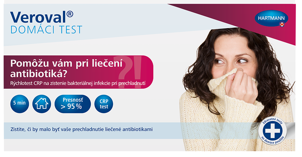 VEROVAL "Pomôžu vám pri liečení antibiotiká?" CRP test 1 kus