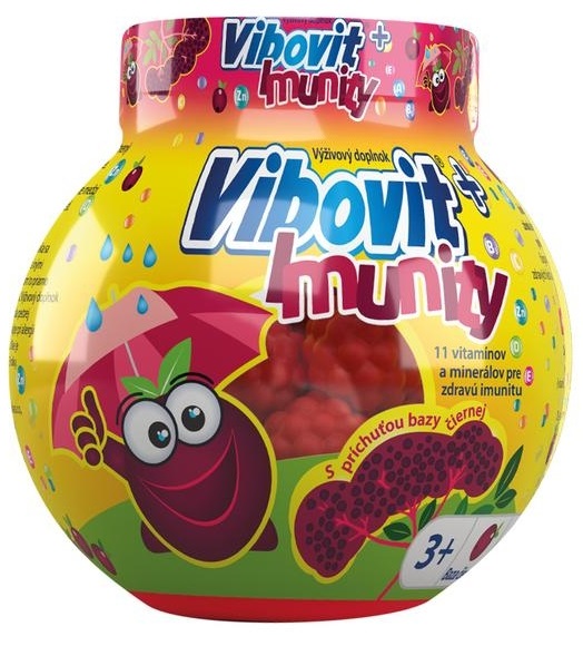 Vibovit Imunity jelly želé cukríky s multivitamínovým komplexom 50 ks