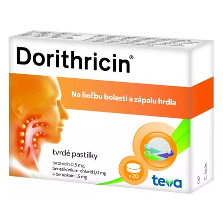 DORITHRICIN Mentol 20 tvrdých pastiliek