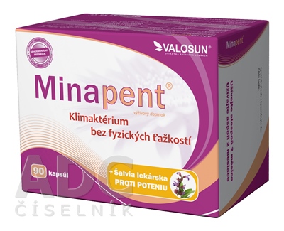 Minapent Minapent se šalvějí tablety na podporu zdravej hormonálnej činnosti 90 tbl