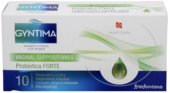 Fytofontana GYNTIMA Probiotica FORTE vaginálne čapíky 10ks
