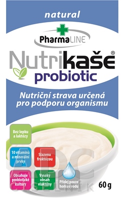 PHARMALINE Nutrikaše probiotic s višňami 3 x 60 g