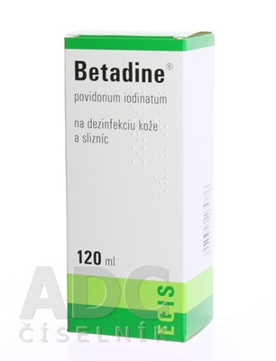 Betadine Betadine 100mg/ml dezinfekčný roztok na čistenie a dezinfekciu kože a slizníc 120 ml