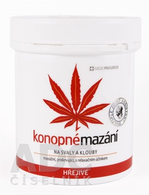 MEDICPROGRESS Konopné mazanie Hrejivé 250 ml