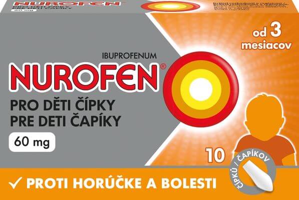 NUROFEN pre deti 60 mg 10 čapíkov