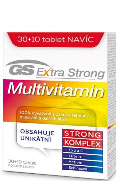 GS Extra strong multivitamín 30 + 10 tabliet ZADARMO