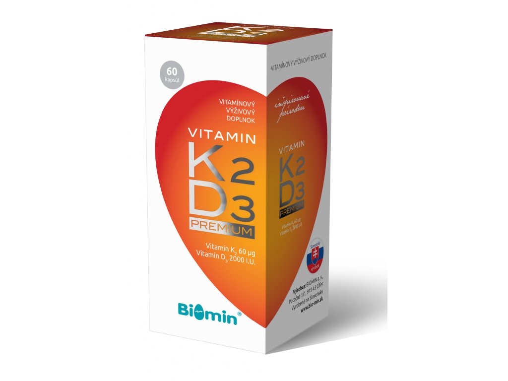 vitamin k2 d3 premium biomin 60 kapsul ilieky