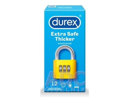 7677 durex extra safe thicker prezervativ kondomy 12ks ilieky