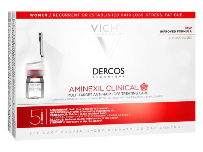 1136 vichy dercos aminexil clinical 5 cielena starostlivost proti vypadavaniu vlasov pre zeny 21 6 ml ilieky